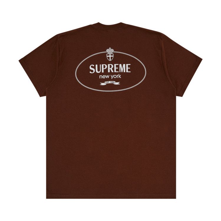 Buy Supreme Crest Tee 'Brown' - FW24T66 BROWN | GOAT