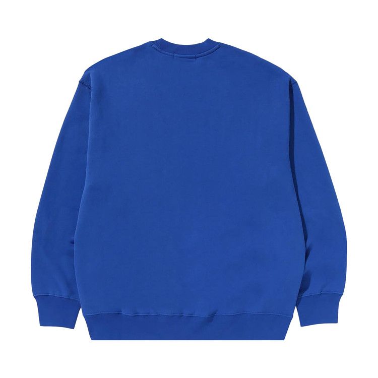 Bape Abc Camo Ape Head Relaxed Fit Crewneck Sweatshirt 'blue'
