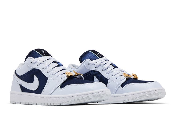 Wmns Air Jordan 1 Low SE 'midnight Navy Gold Charms'