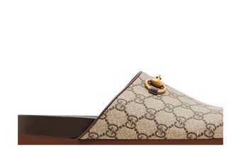 Buy Gucci Wmns Horsebit Slipper 'GG Supreme - Beige' - 749815