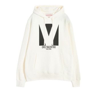 Buy Valentino Chez Valentino Drawstring Hoodie 'White