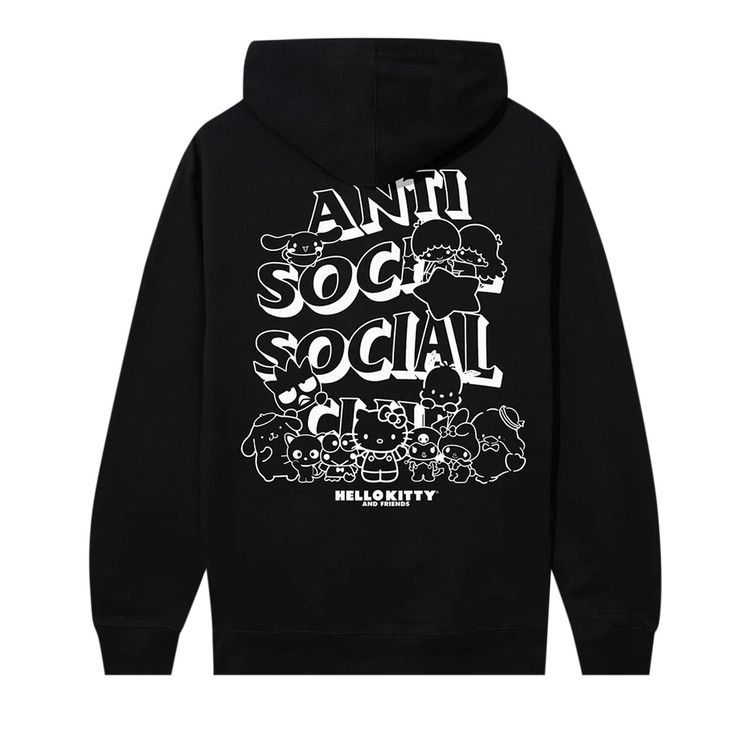 Anti Social Social Club X Hello Kitty Weird Hoodie Black