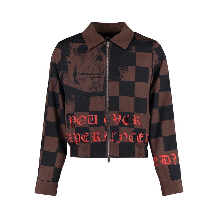 Amiri X Wes Lang Skull Zip Shirt Brown Price in India | Culture Circle