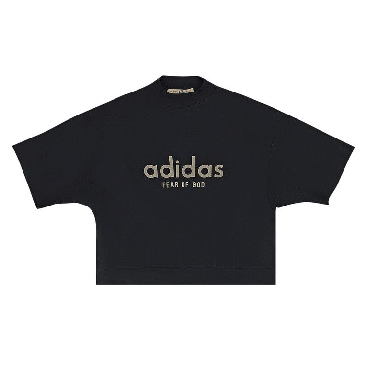 Adidas X Fear Of God Athletics Heavy Jersey 3/4 Mock Tee 'black'