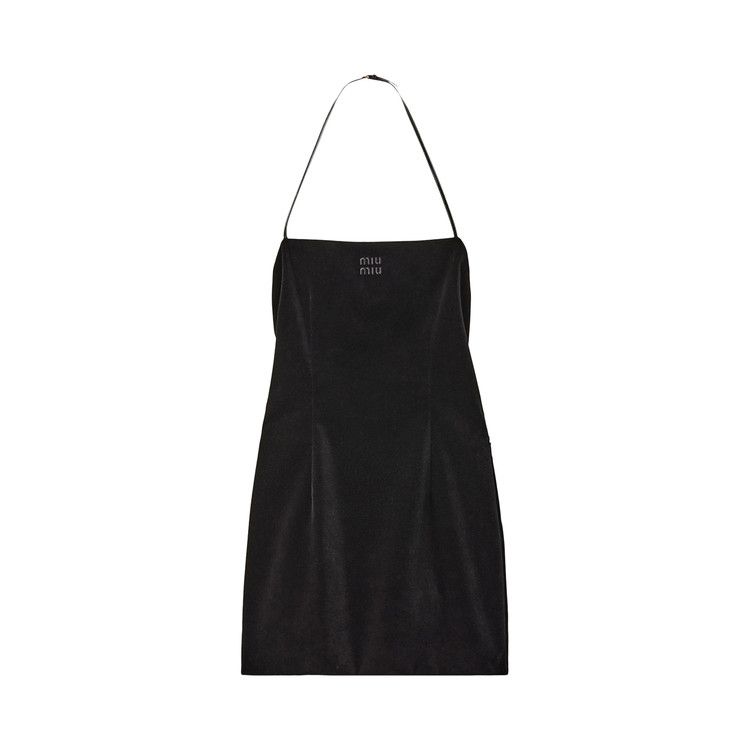 ワンピース MiuMiu DRESS (MF5615SOOOW34 F0002) Buy Miu Miu Stretch Velvet Mini Dress 'Black' - MF5615 W34