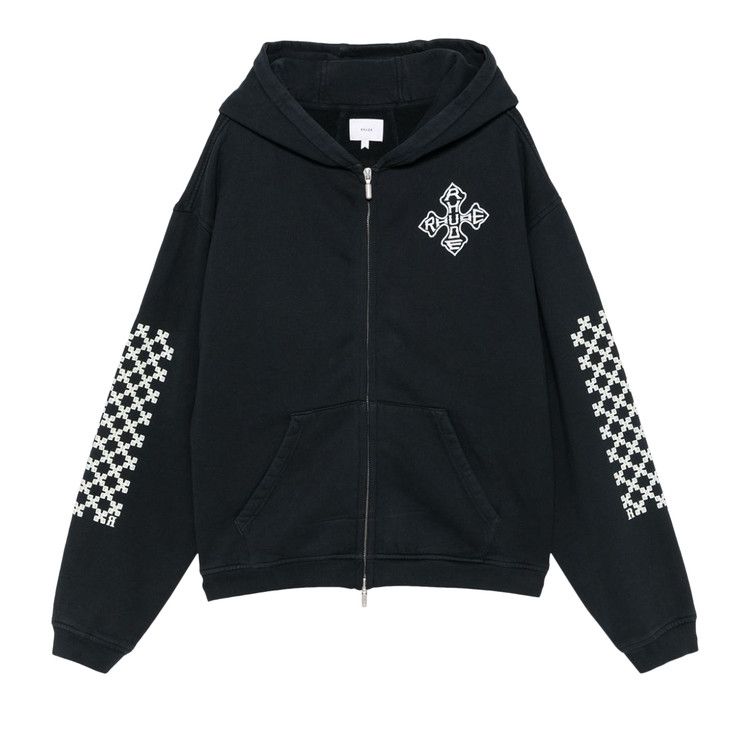 ★送料・関税込み★【Rhude】ジップアップ スウェットシャツ RHUDE スウェットシャツ | ブラック | FARFETCH JP