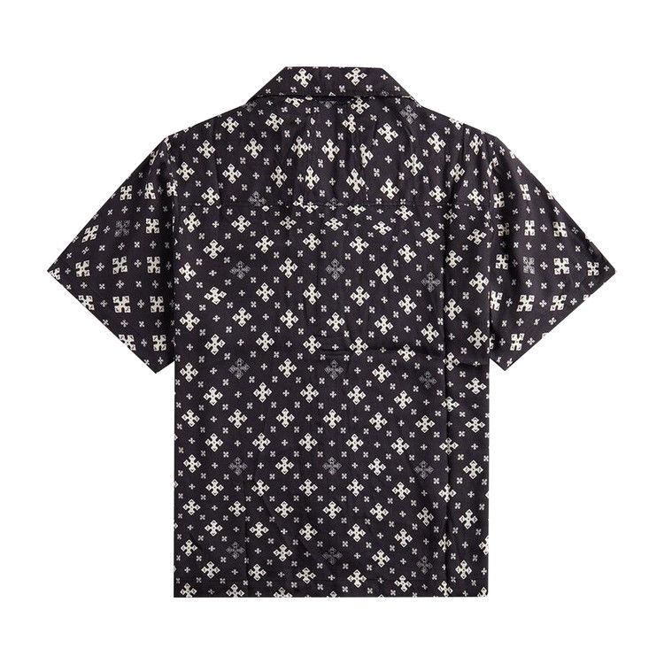 Rhude Cross Bandana Rayon Shirt Black/White