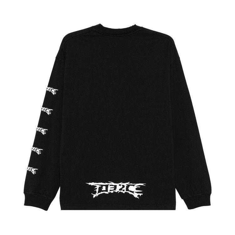 【032C】\"NERVE SHATTER\" BOXY LONGSLEEVE FADED BLACK NERVE SHATTER