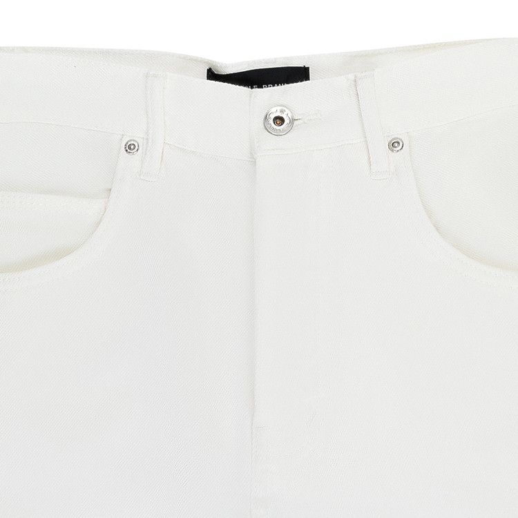 Purple Brand Full Side Zip Skinny Jeans 'white'