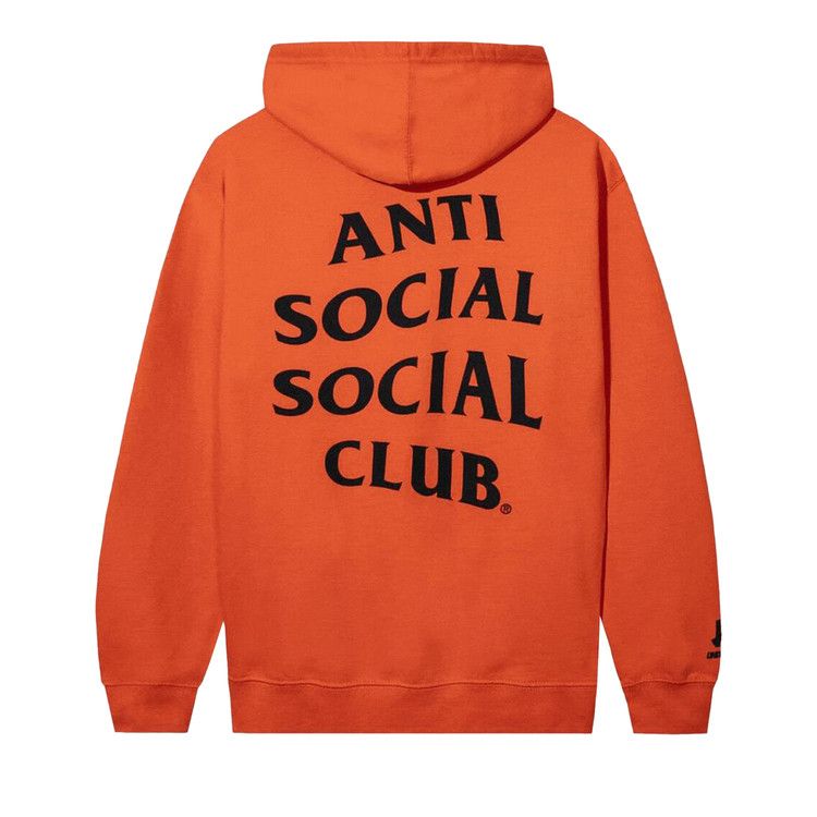 Anti Social Social Club X Undefeated Still Paranoid Hoodie Orange