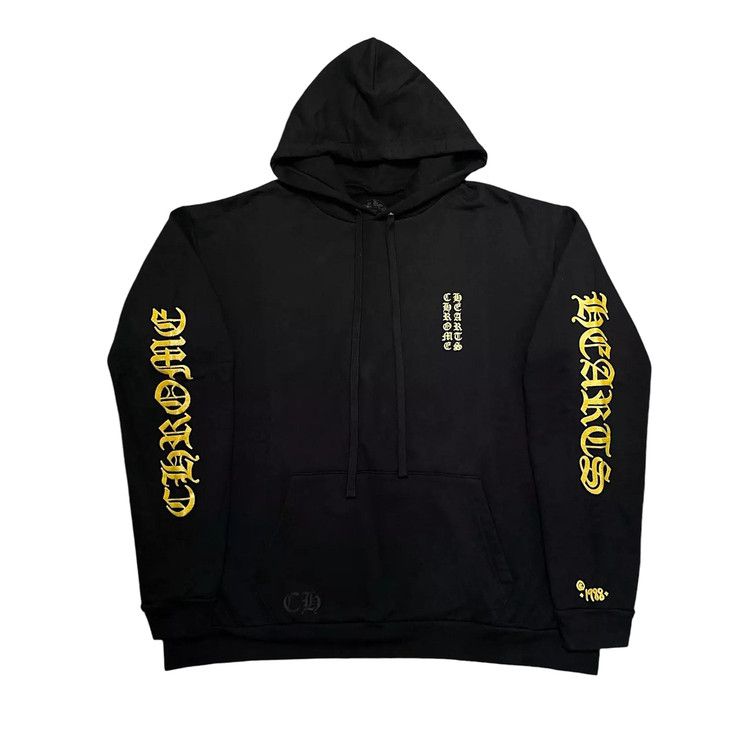 Buy Chrome Hearts 1988 Hoodie Gold Glitter 'Black/Gold' - 01383