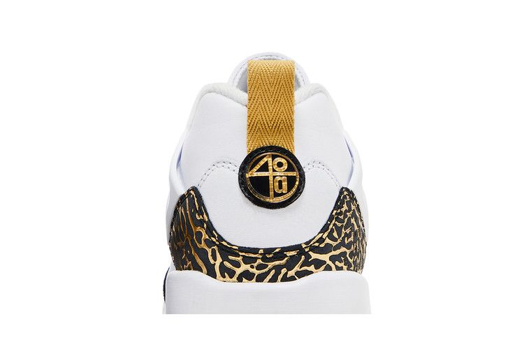 Jordan Spizike Low Gs White Black Metallic Gold