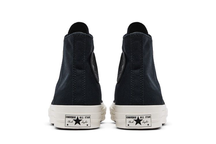 Chuck 70 Luxe High Black Dark Matter Fuzzy Laces