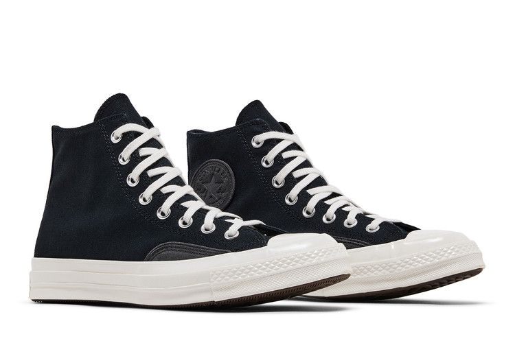 Chuck 70 Luxe High Black Dark Matter Fuzzy Laces