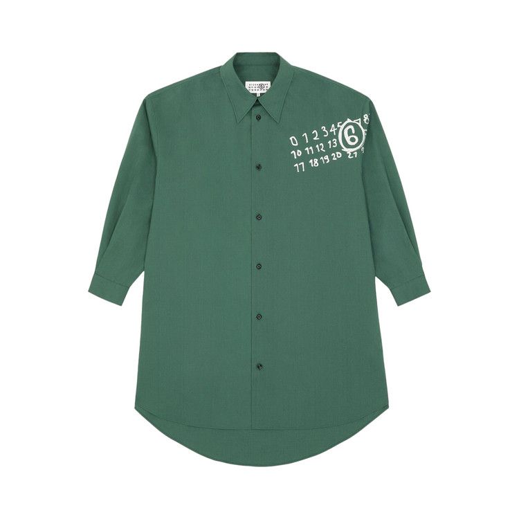 Buy MM6 Maison Margiela Shirt Dress 'Green' - S62CT0247
