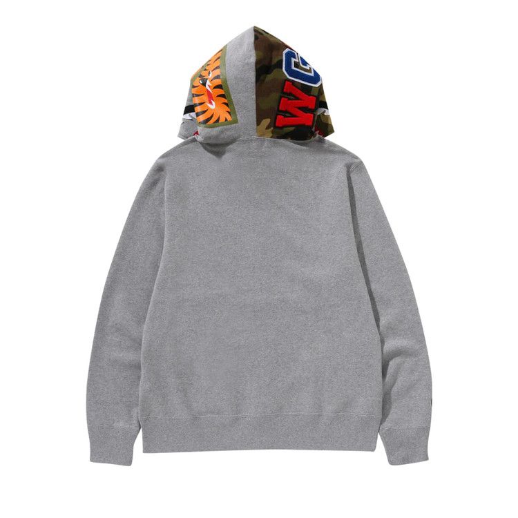 Bape 1st Shark Full Zip Hoodie 'grey'