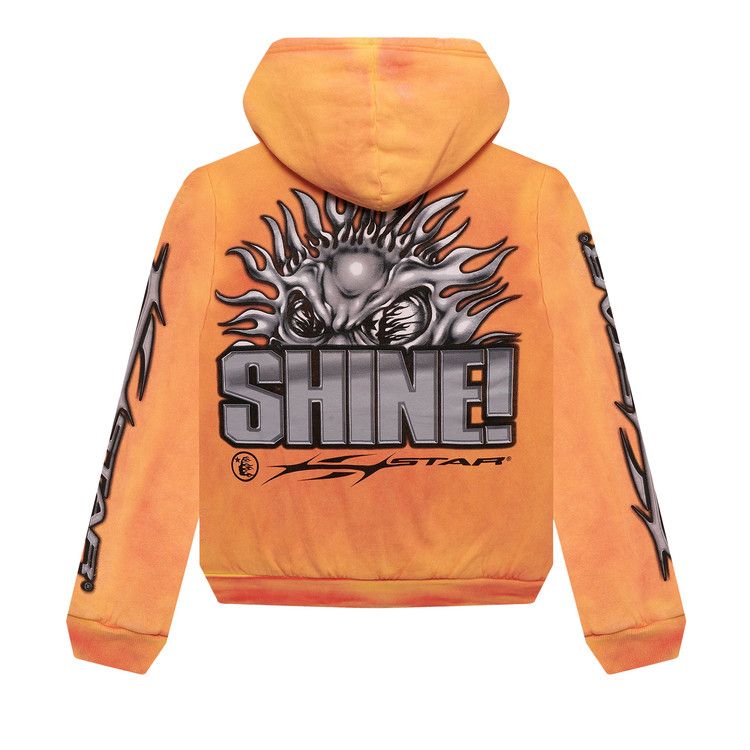 Hellstar Sun Zip-Up Hoodie Orange