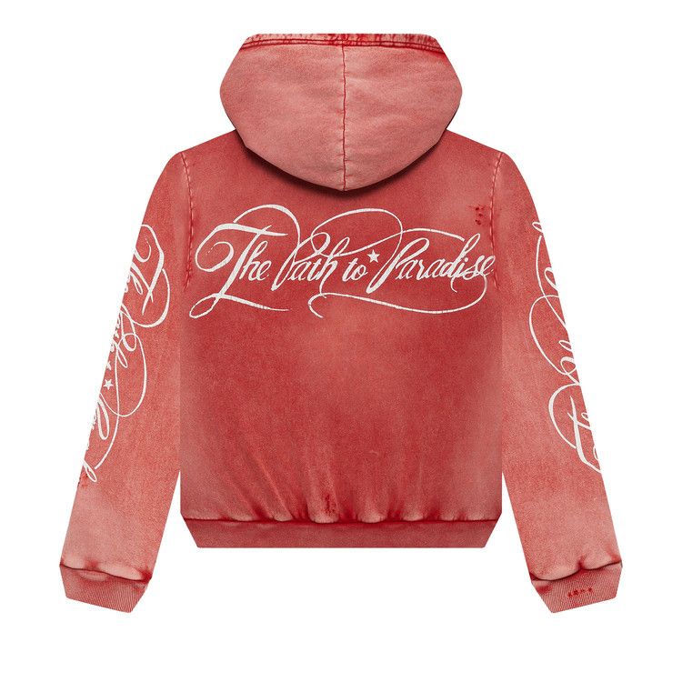 Hellstar Path To Paradise Zip-Up Hoodie 'red'