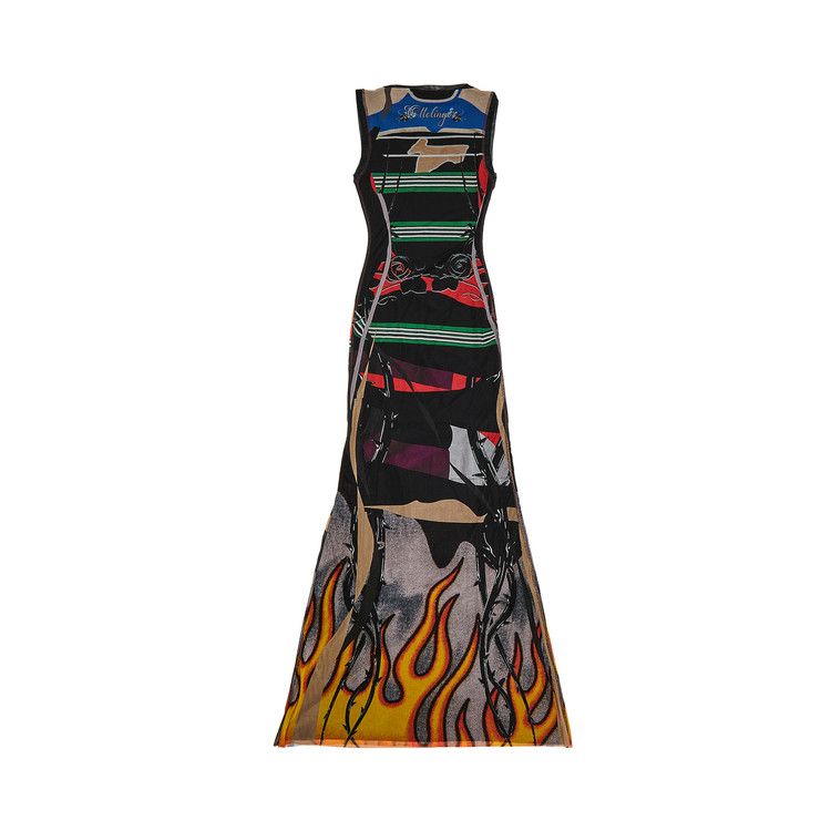ワンピース OTTOLINGER DRESS (10150030102) Buy Ottolinger Mesh Maxi Dress 'Polo Print' - 10150030101