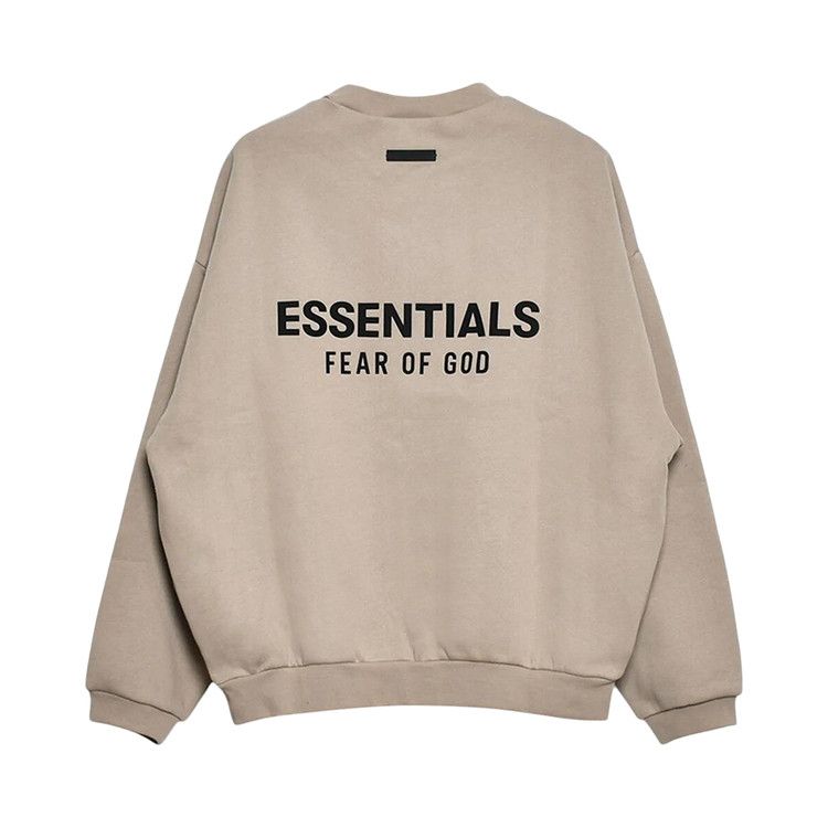 Fear Of God Essentials Fleece Crewneck 'desert Sand'