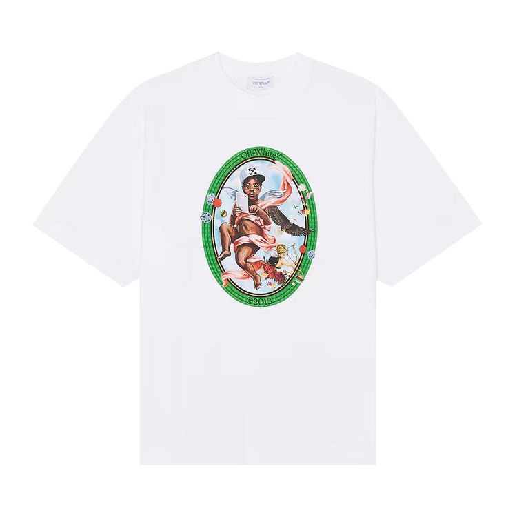 Buy Off-White Fresco Oval Skate Short-Sleeve Tee 'White/Black