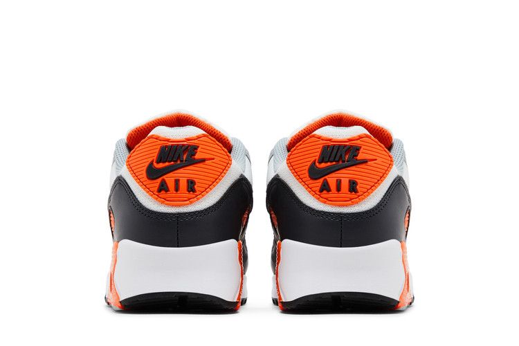 Nike Air Max 90 Summit White Safety Orange Dark Smoke Grey Smoke Grey — foto 7