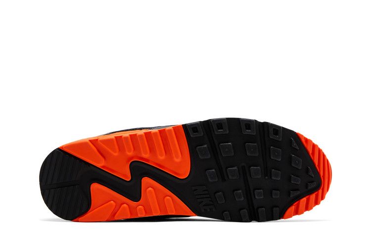 Nike Air Max 90 Summit White Safety Orange Dark Smoke Grey Smoke Grey — foto 5
