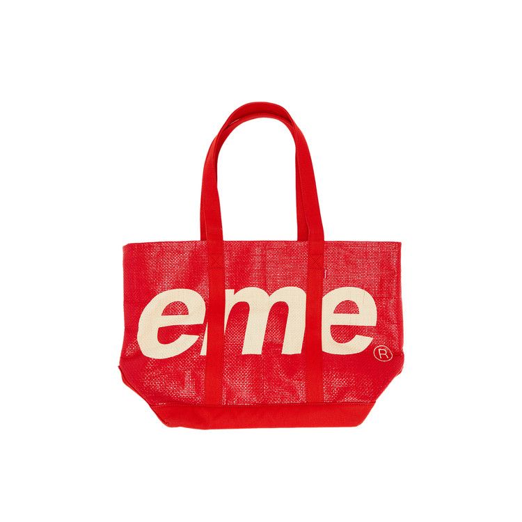 Buy Supreme Raffia Tote 'Red' - SS20B18 RED | GOAT