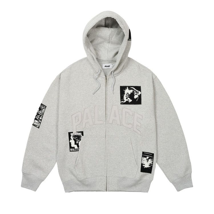 Palace ダークグレー ジップアップジャケット M Buy Palace Patch Up Zip Hood 'Grey Marl' - P28CS066 | GOAT