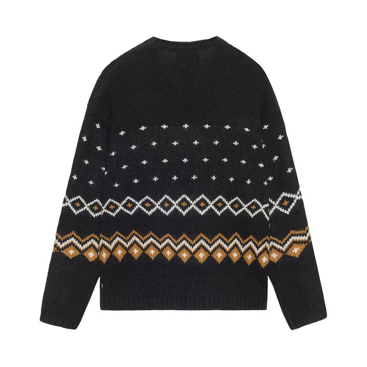 STUSSY ROLL NECK FAIRISLE SWEATER セーター Roll V-Neck Fairisle Sweater – Premier