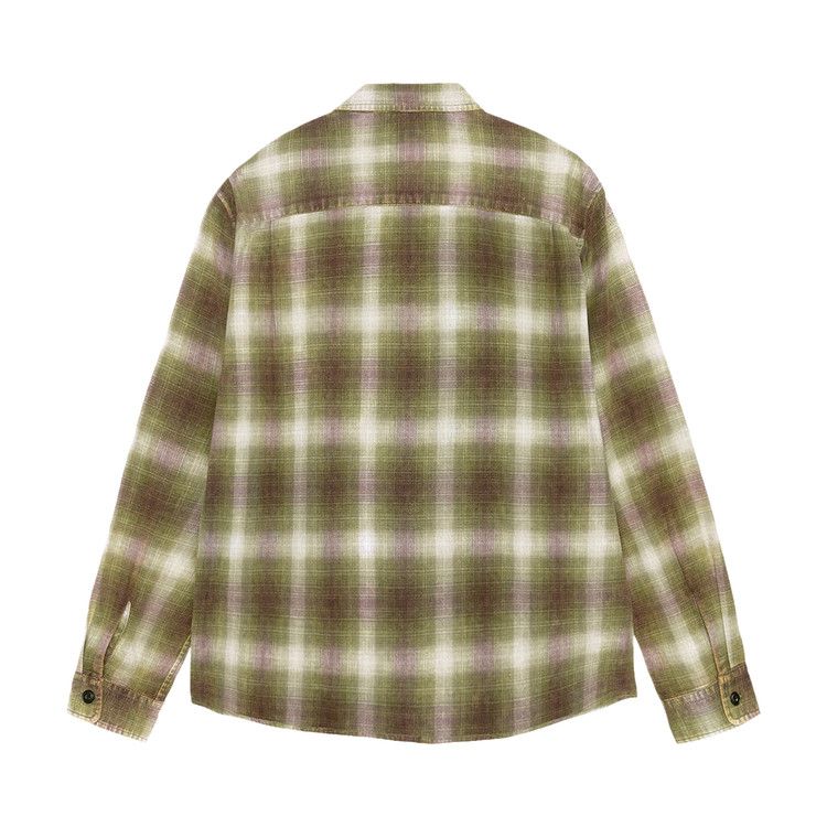 Stussy Rocco Flannel Plaid Shirt 'green'