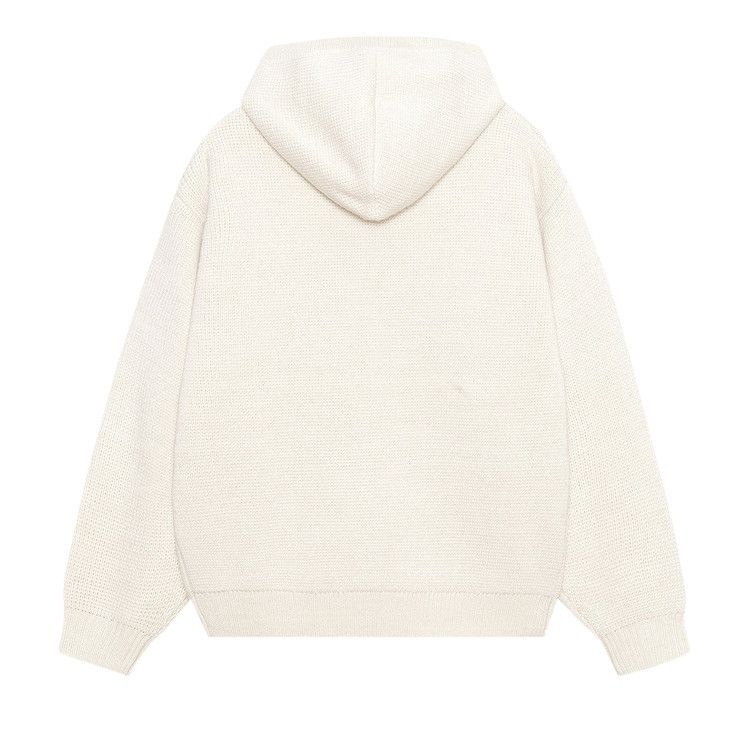 Stussy Felt Patch Knit Hoodie 'natural'