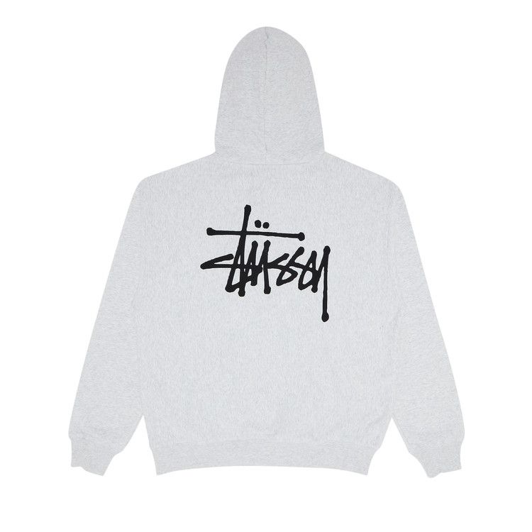Stussy Basic Hoodie 'ash Heather'