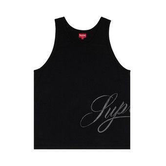 Buy Supreme Mesh Script Tank Top 'Black' - SS21KN84 BLACK | GOAT