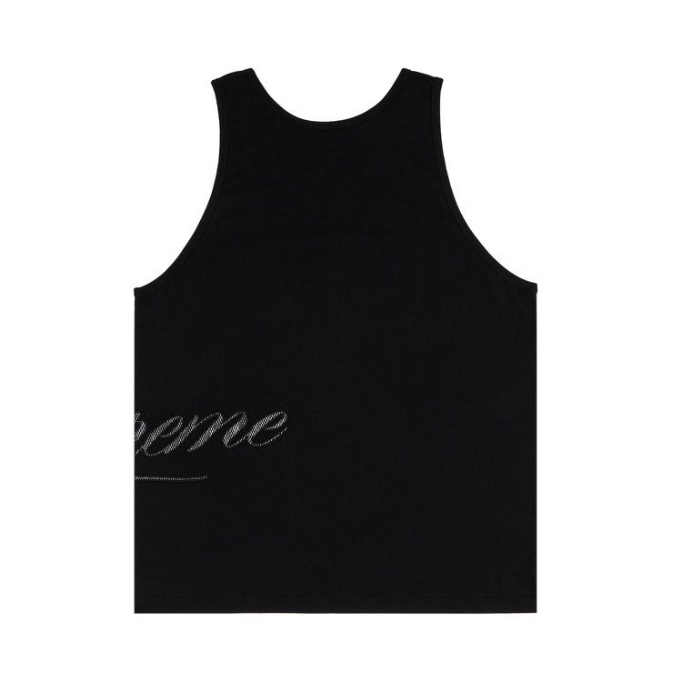 トップス Supreme Stripe Mesh Tank Top Black M Supreme Stripe Mesh Tank Top (SS25) - $78