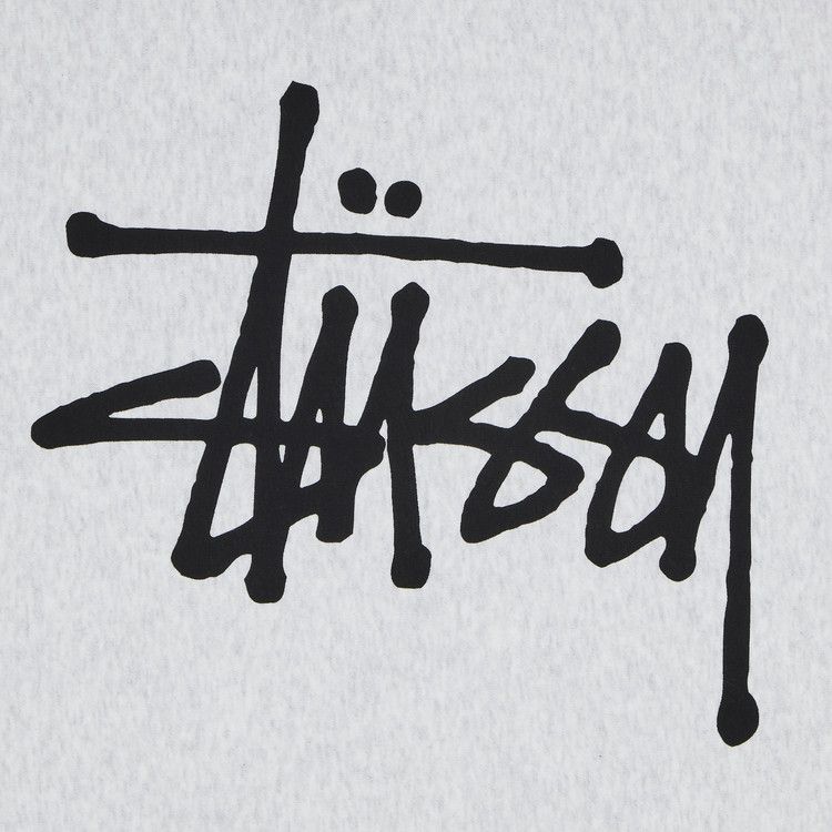 Stussy Basic Hoodie 'ash Heather'