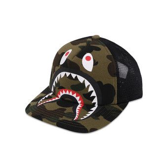 Buy BAPE 1st Camo Shark Mesh Cap 'Green' - 1K70 180 008 GREEN | GOAT