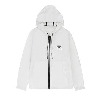 ジャケット・アウター Prada Mohair Hoodie Buy Prada Terrycloth Hoodie Jacket 'White' - SGC033 1ZR3 F0009 | GOAT