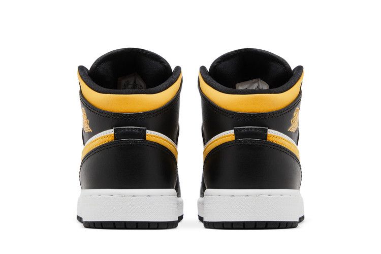 Air Jordan 1 Mid Gs Black University Gold