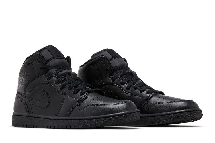 Air Jordan 1 Mid Triple Black 2022