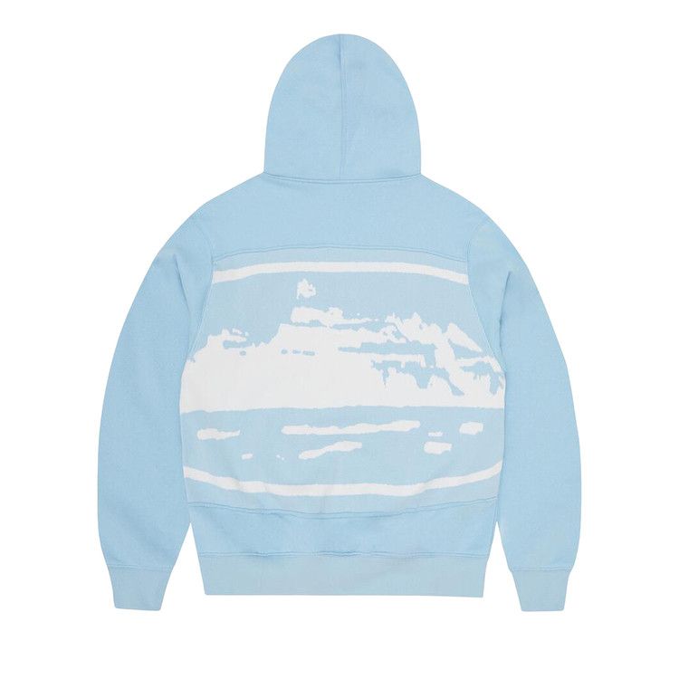 Buy Corteiz Hybrid Jacquard Knit Alcatraz Zip Hoodie 'Baby Blue
