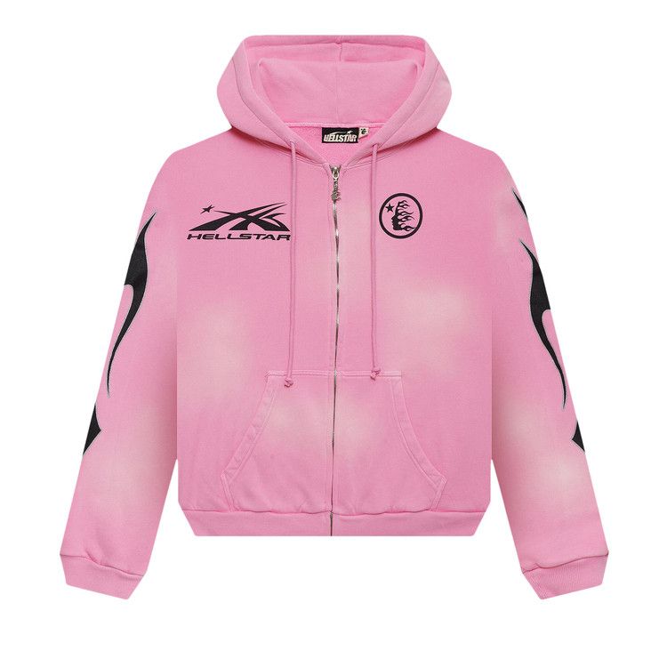 Buy Hellstar x Complex Sports Flame Zip-Up 'Pink' - HSBC001 PNK | GOAT