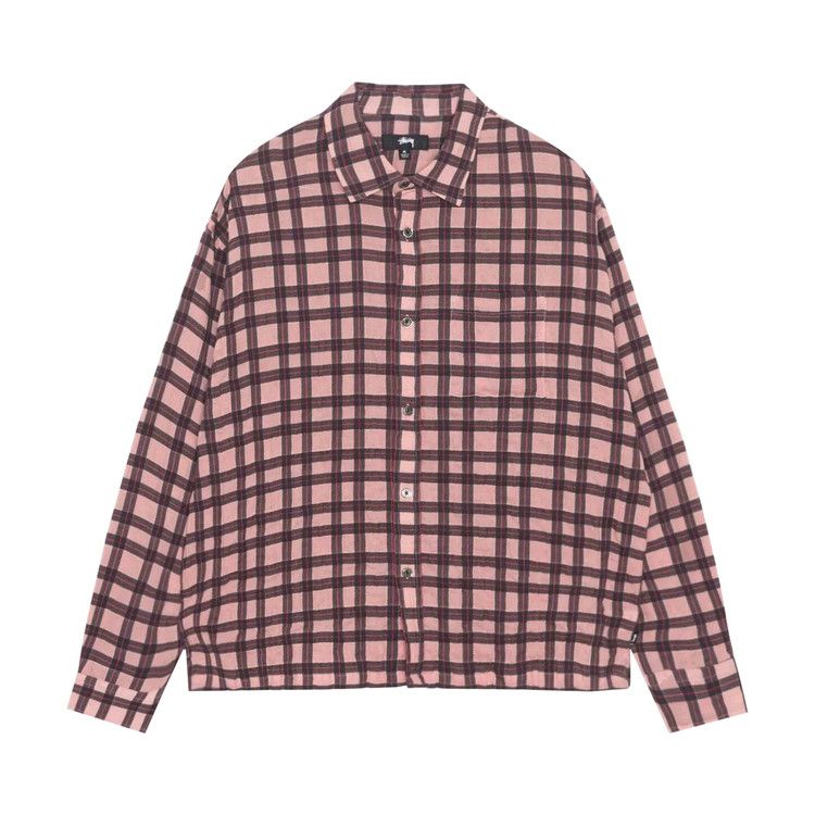 Stussy Sonoma Plaid Shirt 'pink'