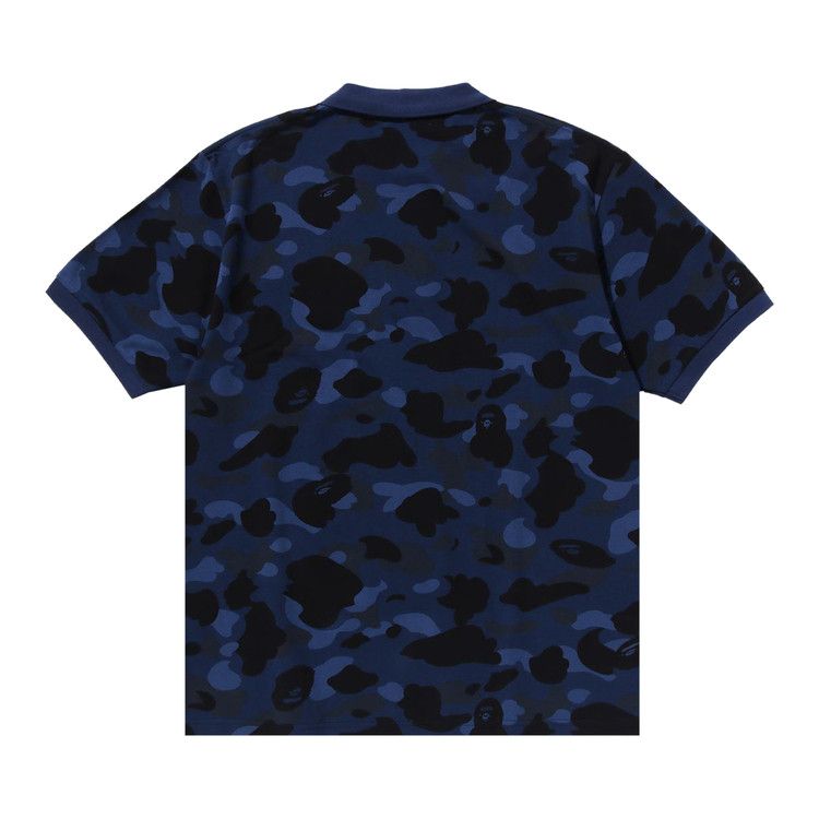 Bape Color Camo Large Ape Head Relaxed Fit Polo Shirt 'navy'