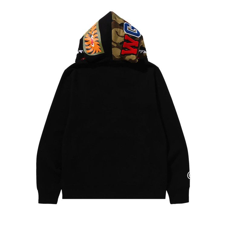 Bape 1st Shark Full Zip Hoodie 'black'