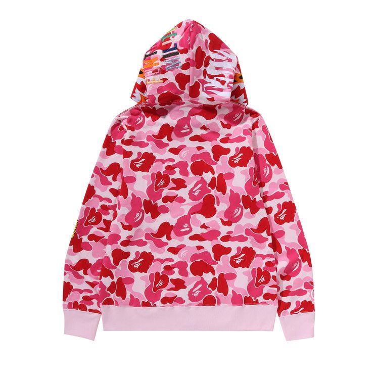Bape Camo Tiger Full Zip Hoodie Pink