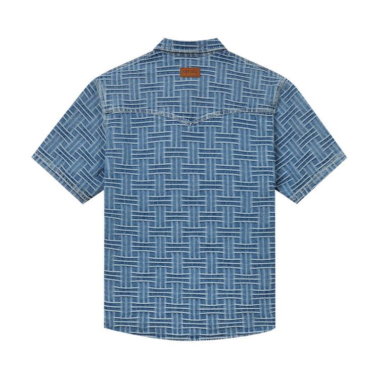Kenzo Weave Short-Sleeve Shirt 'Stone Bleach Denim' — foto 3