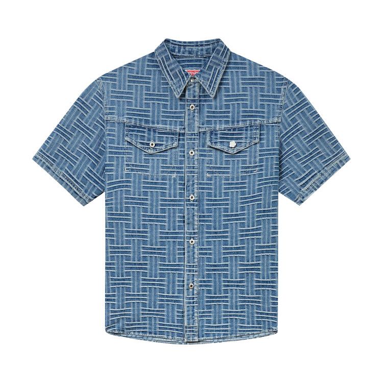 Kenzo Weave Short-Sleeve Shirt 'Stone Bleach Denim' — foto 2