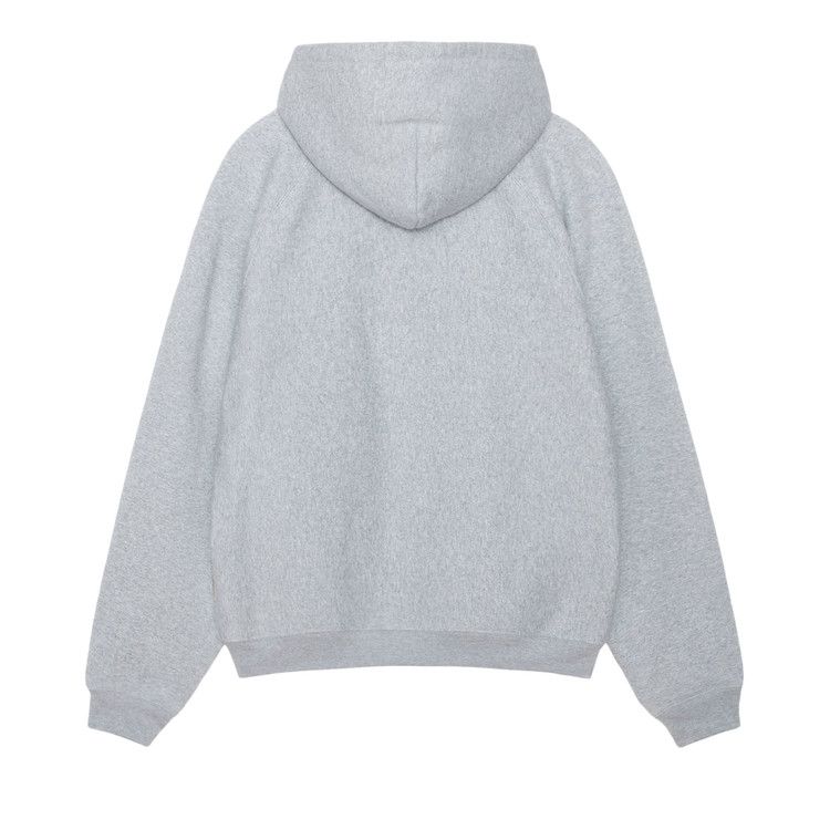 Stussy Fleece Raglan Hoodie 'grey Heather'