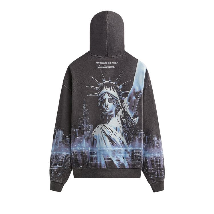 Buy Kith NY to the World Neon Liberty Vintage Nelson Hoodie 'Black